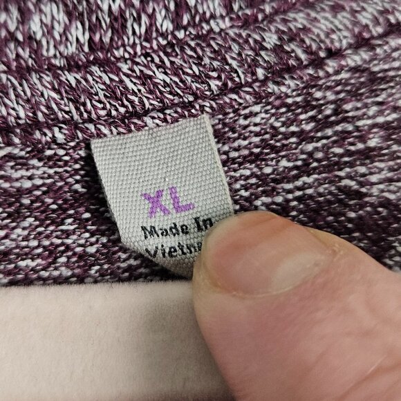 ATHLETA Pose Top Chianti Marl (Wine Red/Purple Heather) XL 721605-02 - Picture 4 of 9